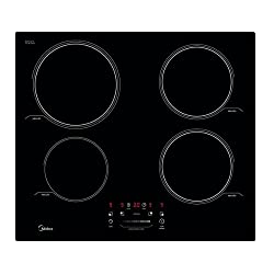 cooktop de indução preto 4 bocas